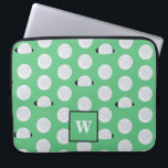 Mit Monogramm Golferloch in einem Golfball Laptopschutzhülle<br><div class="desc">Mit Monogramm Golfer Hole in einem Golfball Sportsegment für Vater,  Großvater oder Kinder.</div>