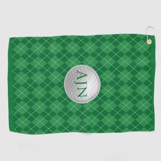 Mit Monogramm Golfhandtuch (Horizontal)