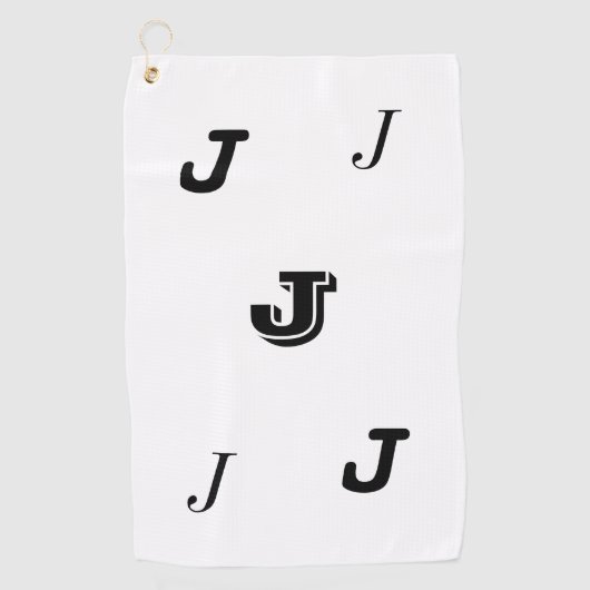 Mit Monogramm Golfhandtuch (Vorderseite)