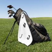 Mit Monogramm Golfhandtuch (Gras)