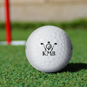 Mit Monogramm Golfklubs und Crosslogos Golfball