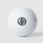 Mit Monogramm Golfplätze Golfball (Vorderseite)