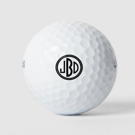 Mit Monogramm Golfplätze Golfball (Vorderseite)