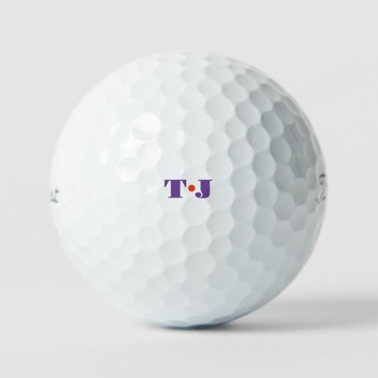 Mit Monogramm Golfplätze Golfball (Vorderseite)