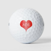 Mit Monogramm Golfplätze Golfball (Vorderseite)