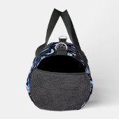 Mit Monogramm Gone Fishing Blue Duffle Bag (Rechts)