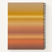 Mit Monogramm Gradienten aus Grauen und Grauen Son Notizblock (Rückseite)