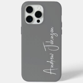Mit Monogramm Grau Case-Mate iPhone Hülle