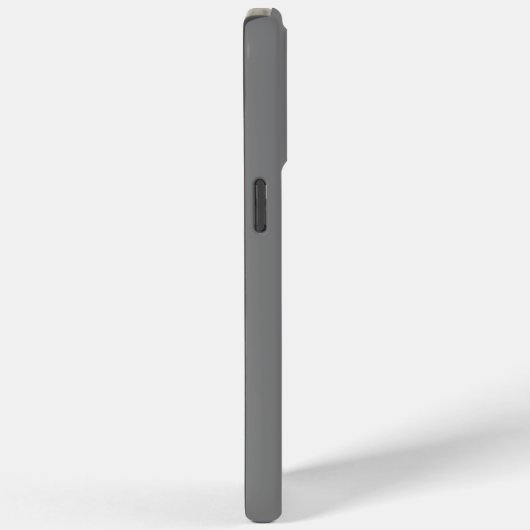 Mit Monogramm Grau Case-Mate iPhone Hülle (Rückseite / Rechts)