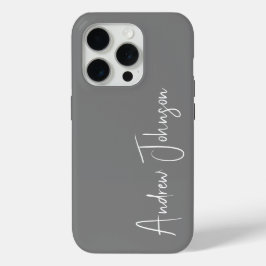 Mit Monogramm Grau Case-Mate iPhone Hülle