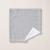 Mit Monogramm grau, klassischer Buchstabe B Badhandtuch Set (Waschlappen)