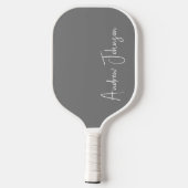 Mit Monogramm-Graue-Pickleball-Paddel Pickleball Schläger (Rückseite)
