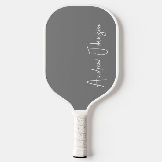 Mit Monogramm-Graue-Pickleball-Paddel Pickleball Schläger (Rückseite)