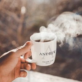 Mit Monogramm Gräuel Dankeschön Tasse