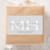 Mit Monogramm, graues Geschäft für Männer (Insitu)