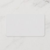 Mit Monogramm, graues Geschäft für Männer Visitenkarte (Rückseite)