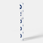 Mit Monogramm graues Volleyballmuster Case-Mate iPhone Hülle (Rückseite / Links)