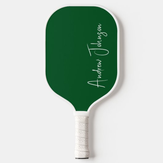 Mit Monogramm Green Pickleball Paddel Schläger (Vorderseite)