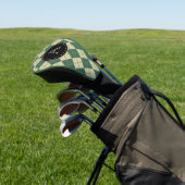 Mit Monogramm Green Raute Golf Club Cover Headcover (In SItu)