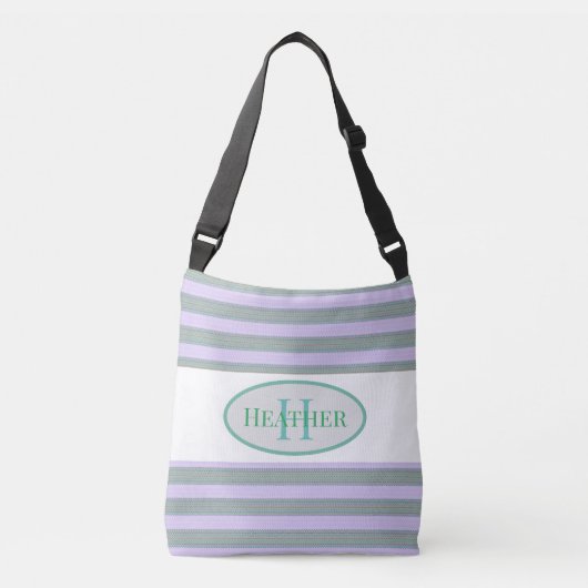 Mit Monogramm Green Thatch Tote Tasche (Vorderseite)