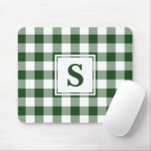 Mit Monogramm Green White Buffalo Karo Muster Mousepad (Mit Mouse)