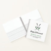 Mit Monogramm Greenery Golf Themed Retirement Part Notizblock (Innenseite)