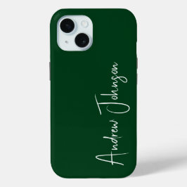 Mit Monogramm Grün Case-Mate iPhone Hülle
