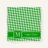 Mit Monogramm Grünbuch zur Grafik des Hahnentrittm Notizblock (Vorderseite)