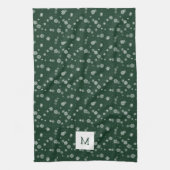 Mit Monogramm Grüne Küchentücher (Vertikal)