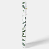 Mit Monogramm grünes Eukalyptus-tropisches Blätter Case-Mate iPhone Hülle (Rückseite / Rechts)