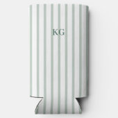 Mit Monogramm Grünstreifen Selters Dosenkühler (Rückseite)