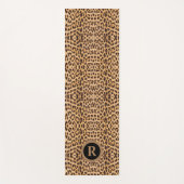 mit Monogramm gürteliger Wildleoparddruck Yogamatte (Vorderseite)