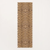 mit Monogramm gürteliger Wildleoparddruck Yogamatte (Rückseite)