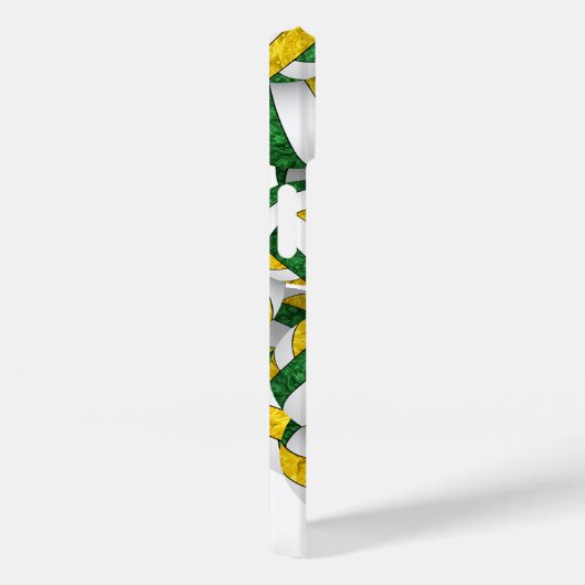 Mit Monogramm Gürtelkugeln Case-Mate iPhone Hülle (Rückseite / Rechts)