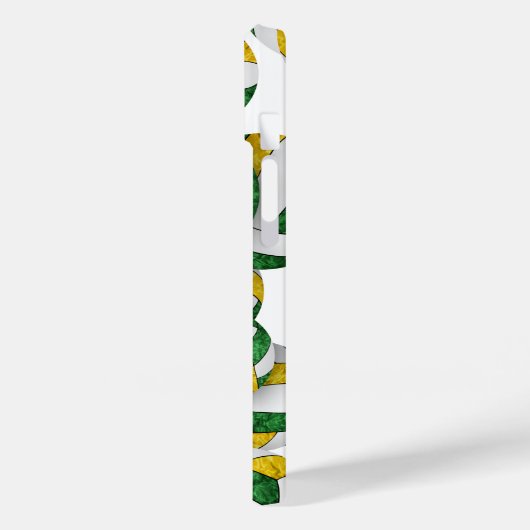 Mit Monogramm Gürtelkugeln Case-Mate iPhone Hülle (Rückseite / Links)