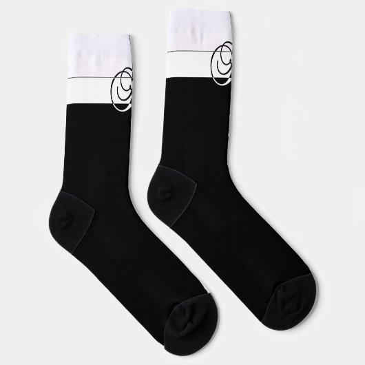 MIT MONOGRAMM H SOCKEN (Rechts)