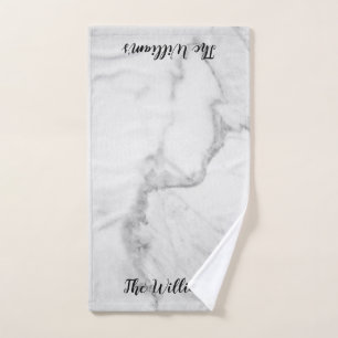 Mit Monogramm Handmarmorierungtuch Handtuch
