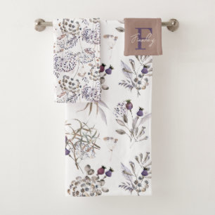 Mit Monogramm Handtuch Set für Wasserfarben