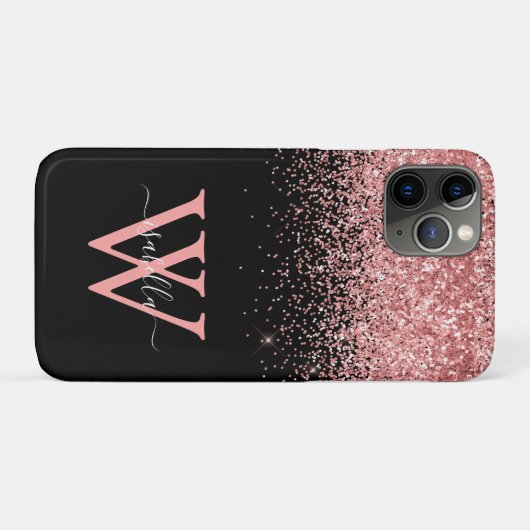 Mit Monogramm Handy-Fall Pink Case-Mate iPhone Hülle (Rückseite (Horizontal))