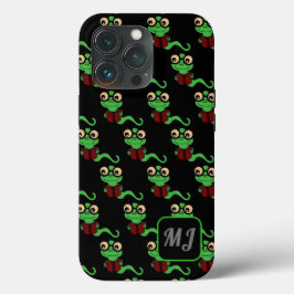 Mit Monogramm Happy Bookworm Black Case-Mate iPhone Hülle