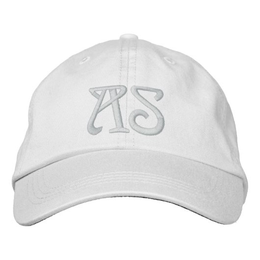 MIT MONOGRAMM HATS BESTICKTE BASEBALLKAPPE (Vorderseite)