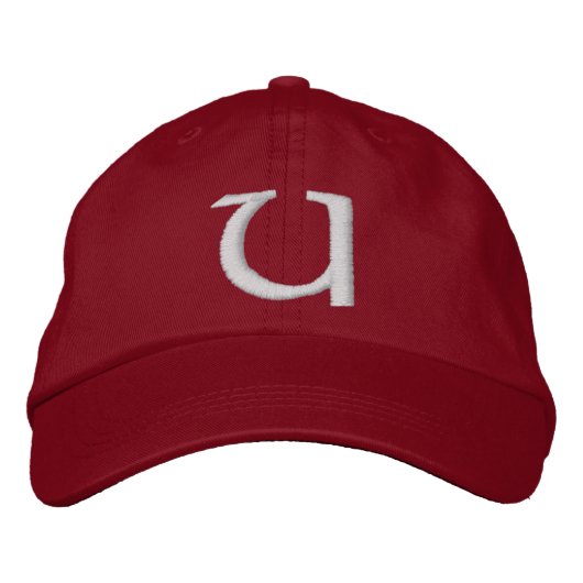 MIT MONOGRAMM HATS BESTICKTE BASEBALLKAPPE (Vorderseite)
