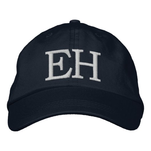 MIT MONOGRAMM HATS BESTICKTE BASEBALLKAPPE (Vorderseite)