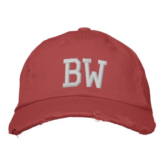 MIT MONOGRAMM HATS BESTICKTE BASEBALLKAPPE (Vorderseite)