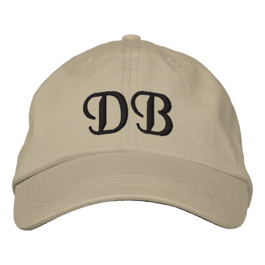 MIT MONOGRAMM HATS BESTICKTE BASEBALLKAPPE (Vorderseite)