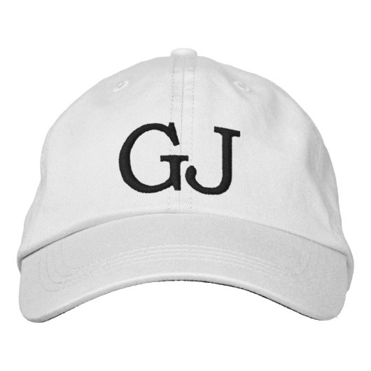 MIT MONOGRAMM HATS BESTICKTE BASEBALLKAPPE (Vorderseite)