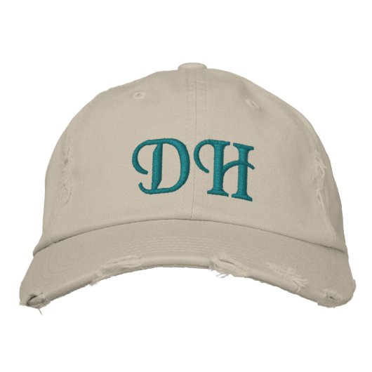 MIT MONOGRAMM HATS BESTICKTE BASEBALLKAPPE (Vorderseite)