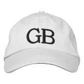 MIT MONOGRAMM HATS BESTICKTE BASEBALLKAPPE (Vorderseite)