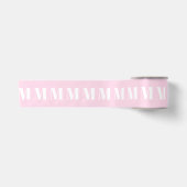 Mit Monogramm hellrosa benutzerdefinierte Anfangsn Satinband (Vorderseite)