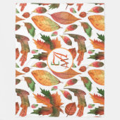 Mit Monogramm Herbstbelästigung Orange Green Decke (Vorderseite)